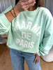 SWEAT CHARME DE PARIS VERT
