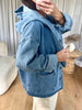 VESTE DENIM CAPUCHE
