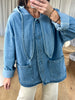 VESTE DENIM CAPUCHE
