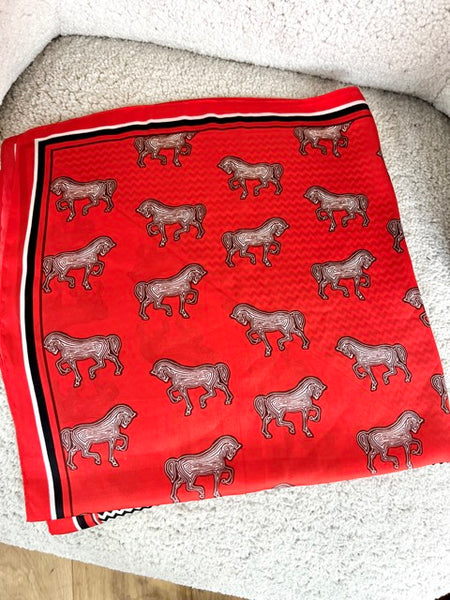 FOULARD DOUBLE MOTIFS