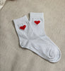 CHAUSSETTES COEURS BLANC