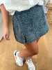 JUPE/SHORT DENIM LÉOPARD