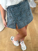 JUPE/SHORT DENIM LÉOPARD