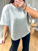 TOP DAN ÉPAULETTES GRIS