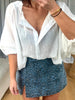 JUPE/SHORT DENIM LÉOPARD