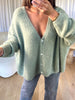 GILET OVERSIZE MOHAIR KAKI