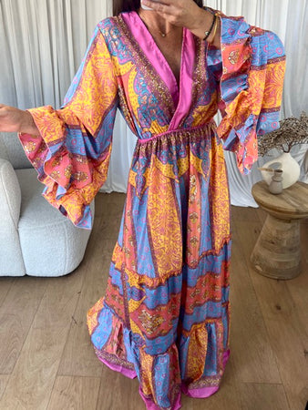 ROBE BOHÈME ROSE