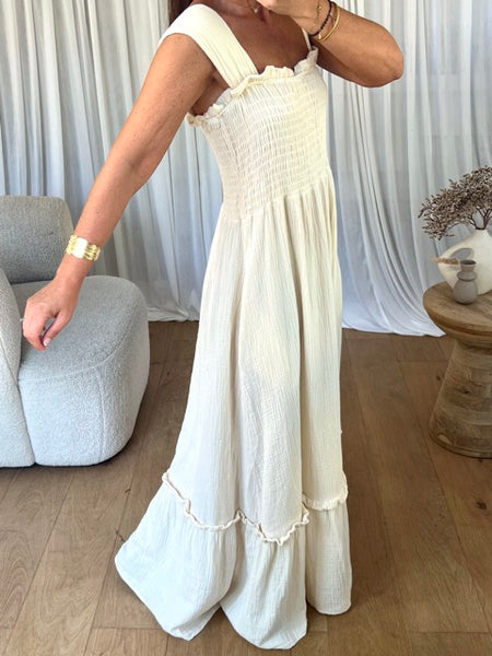 ROBE ANGÈLE ÉCRU