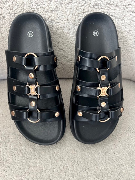 SANDALES CARLA NOIR