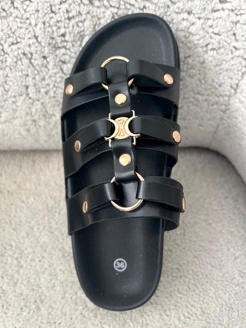 SANDALES CARLA NOIR