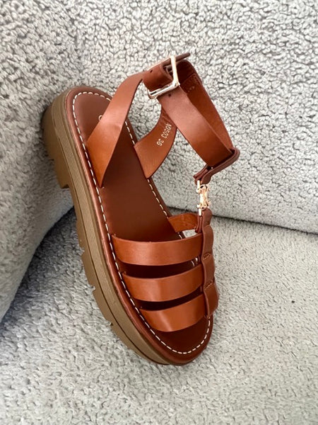 SANDALES CÉLIA CAMEL