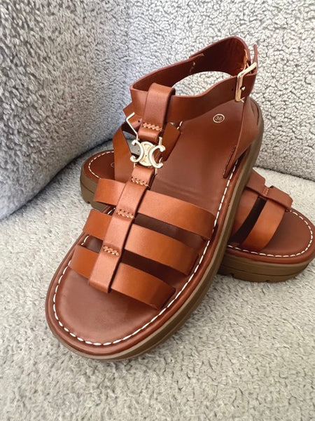 SANDALES CÉLIA CAMEL