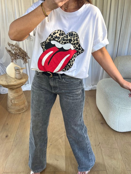 T-SHIRT STONE BLANC