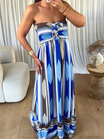 ROBE BUSTIER LOSANGE