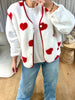 GILET SANS MANCHES COEURS BLANC