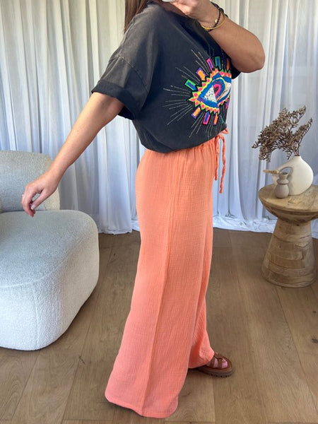 PANTALON GAZE ORANGE
