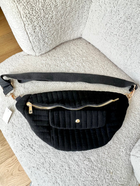 SAC BANANE GAZE NOIR