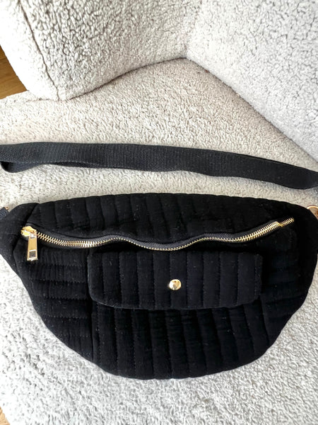 SAC BANANE GAZE NOIR