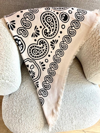 FOULARD BANDANA XL ÉCRU