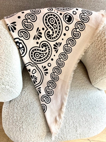 FOULARD BANDANA XL ÉCRU