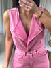 GILET DENIM PINK