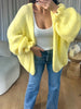 GILET COSY FROUFROU JAUNE
