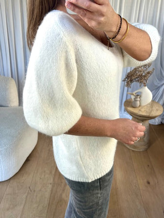 PULL BELLER BLANC