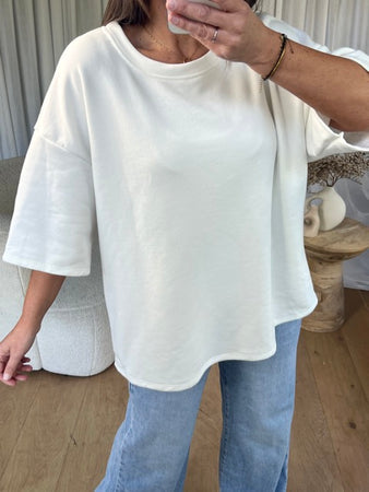 SWEAT MATCHA LATTE COURT BLANC