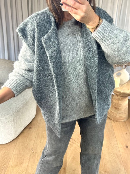 GILET FEUTRINE GRIS