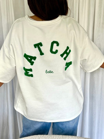 SWEAT MATCHA LATTE COURT BLANC