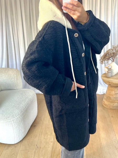 MANTEAU PAGA NOIR