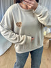 SWEAT COEUR LÉOPARD BEIGE