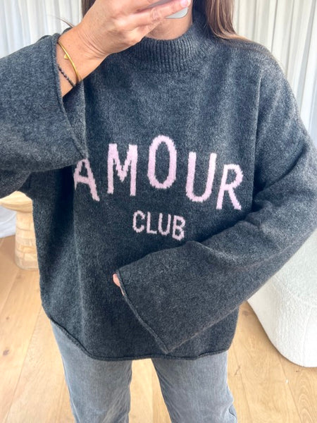PULL AMOUR CLUB GRIS