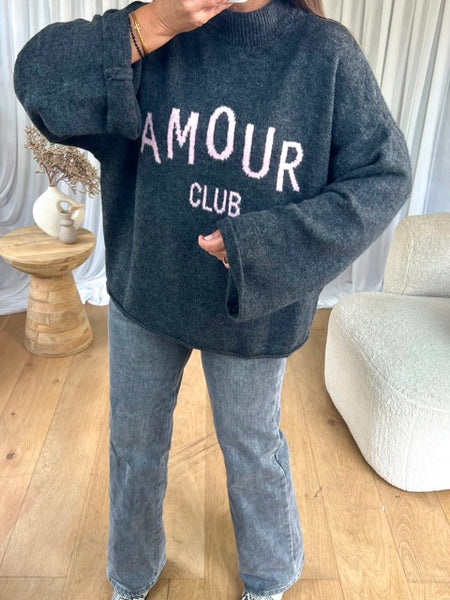 PULL AMOUR CLUB GRIS