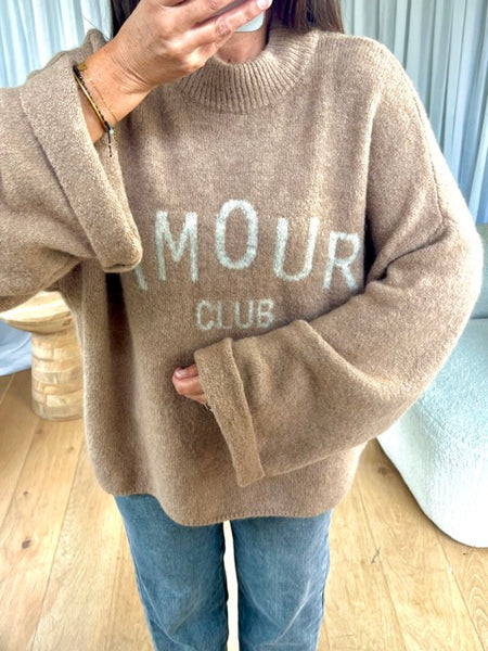PULL AMOUR CLUB BEIGE