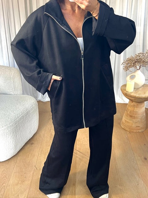 ENSEMBLE ZIPPÉ NOIR