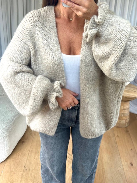 GILET COSY FROUFROU BEIGE