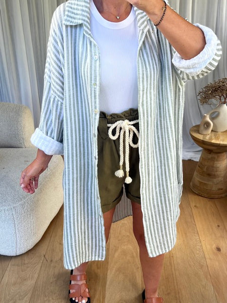 ROBE/CHEMISE MANUELLA KAKI