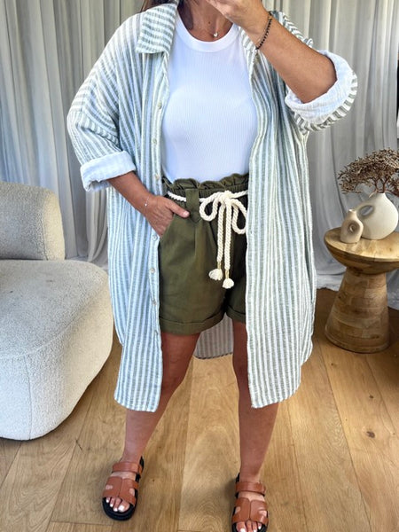 ROBE/CHEMISE MANUELLA KAKI