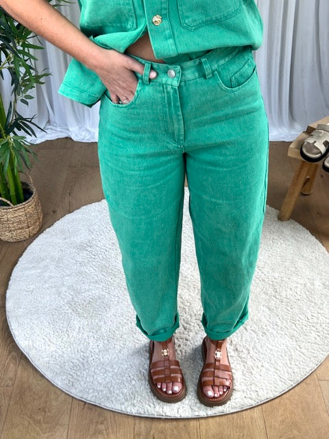 JEANS MOLY VERT