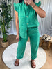 JEANS MOLY VERT