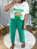 JEANS MOLY VERT