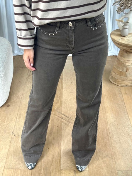 JEANS CLOUS MOKA