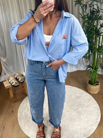 ENSEMBLE CHEMISE/TOP SOLEIL