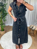 ROBE DENIM DÉLAVÉE