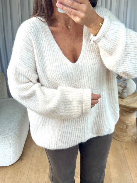 PULL EXTRA  DOUX COL V