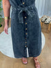 ROBE DENIM DÉLAVÉE