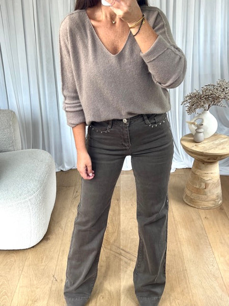 PULL VIVI TAUPE