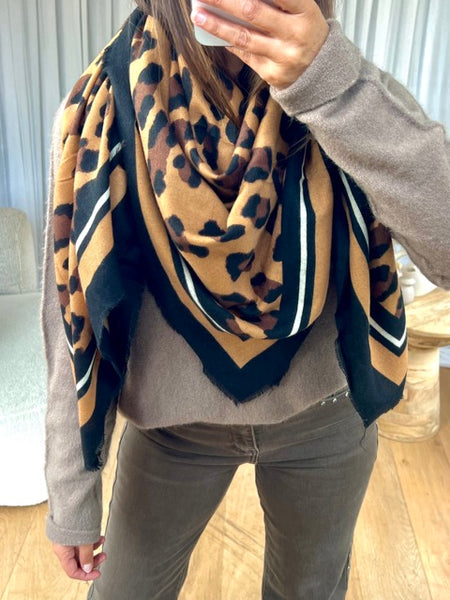 FOULARD LÉOPARD