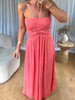 ROBE BUSTIER SMOCK CORAIL